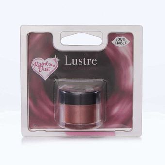 Picture of METALLIC ROSE COPPER LUSTRE DUST POWDER 3G FOOD COLOUR